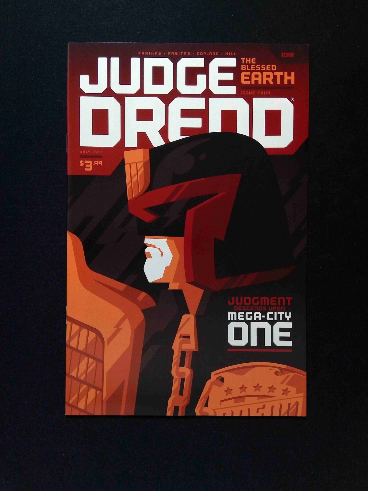 Judge Dredd  The Blessed Earth #4B  IDW Comics 2017 NM  Whalen Variant