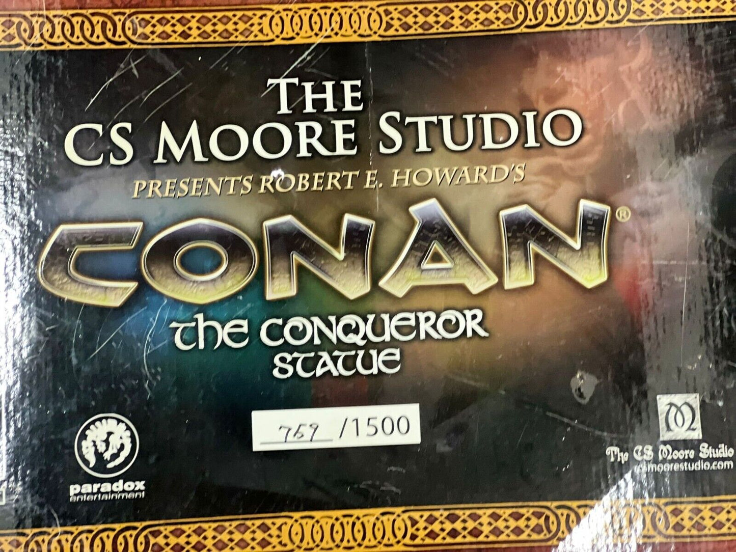 CLAYBURN CS MOORE CONAN THE CONQUEROR FRAZETTA 1/7 SCALE STATUE NEW 759/1500