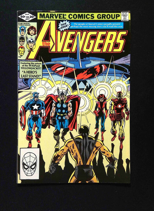 Avengers #217  MARVEL Comics 1982 VF+  WHITMAN VARIANT