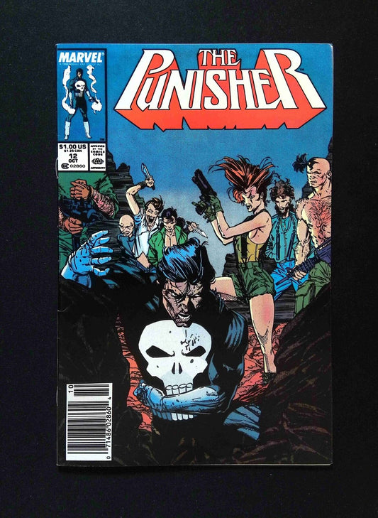 Punisher #12 (2ND SERIES) MARVEL Comics 1988 VF NEWSSTAND