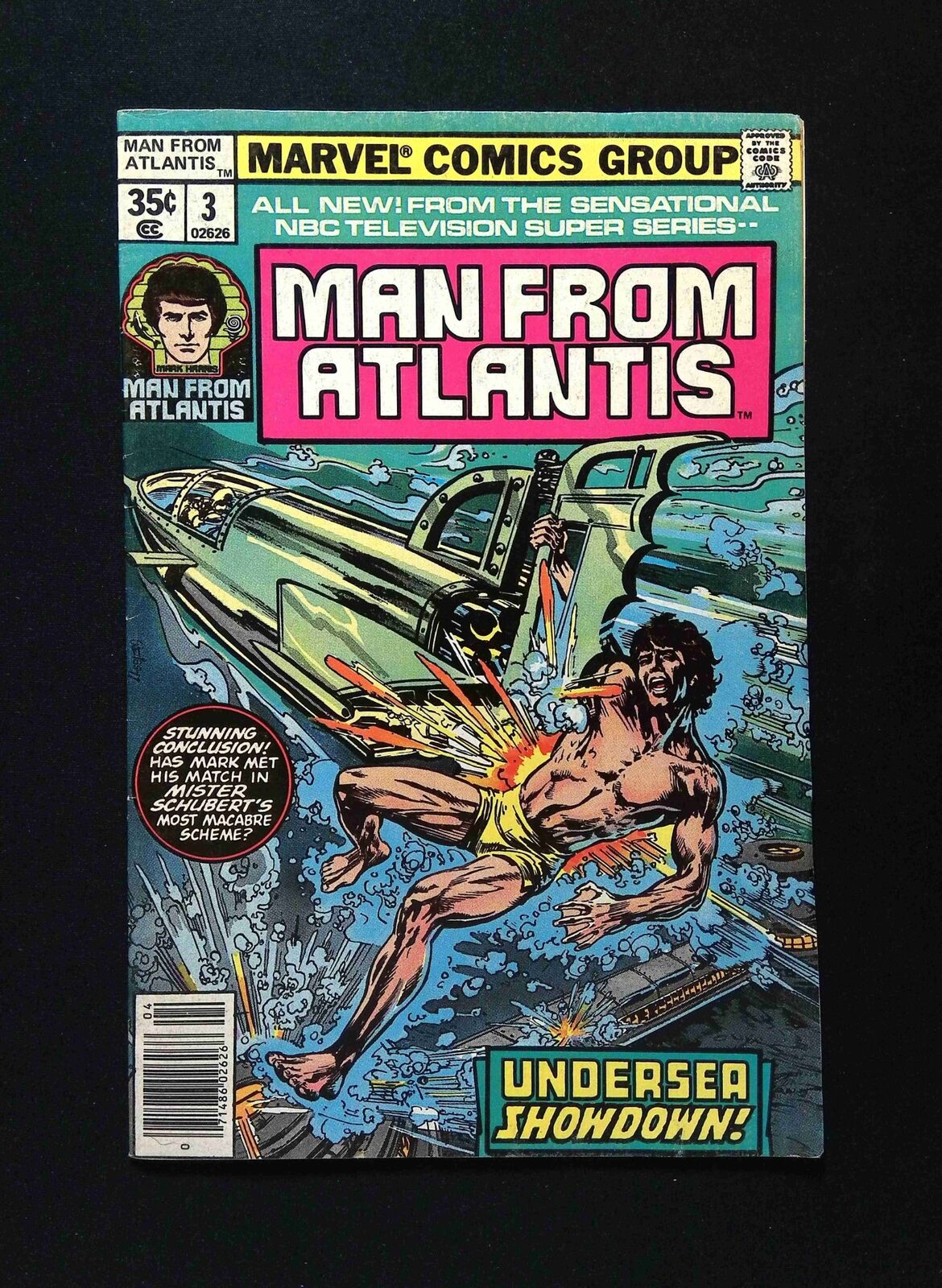 Man From Atlantis #3  MARVEL Comics 1978 FN NEWSSTAND