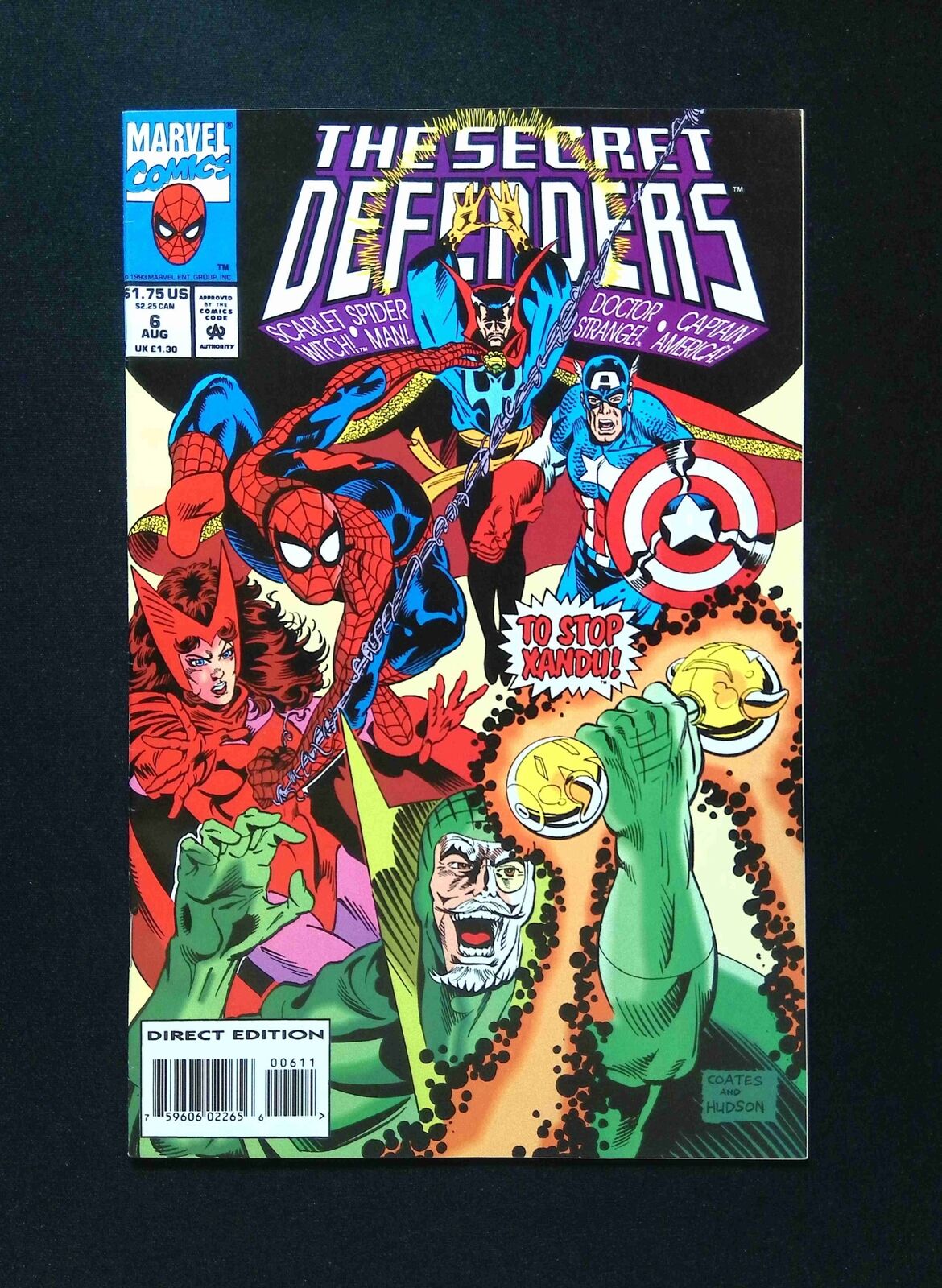 Secret Defenders #6  Marvel Comics 1993 VF+