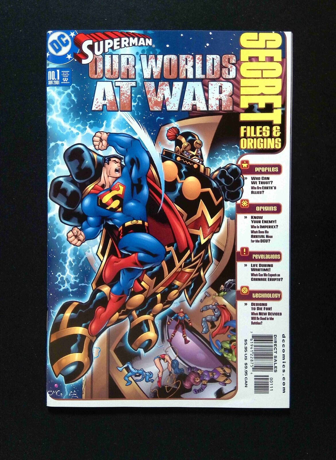 Superman Our Worlds At War Secret Files #1  DC Comics 2001 VF/NM