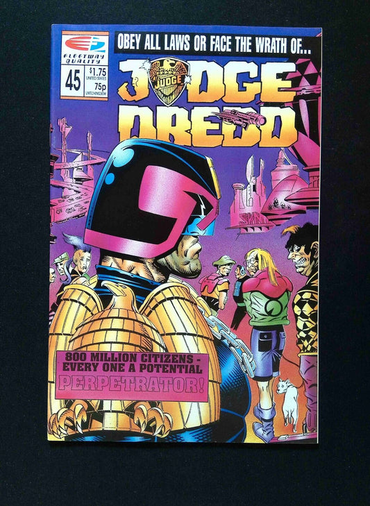 Judge Dredd #45  Quality Comics 1990 VF+