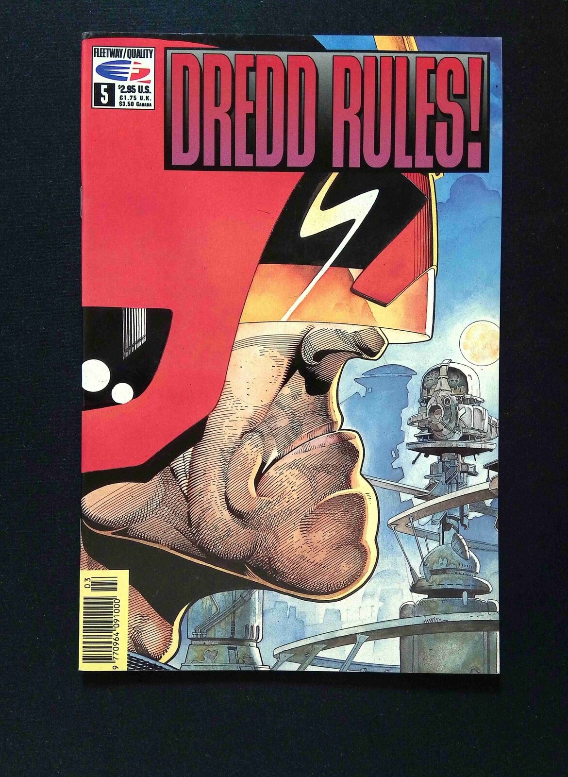 Dredd Rules #5  Fleetway Comics 1992 NM- Newsstand