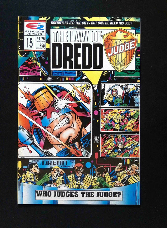 Law Of Dredd #15  Fleetway/Quality Comics 1990 VF+