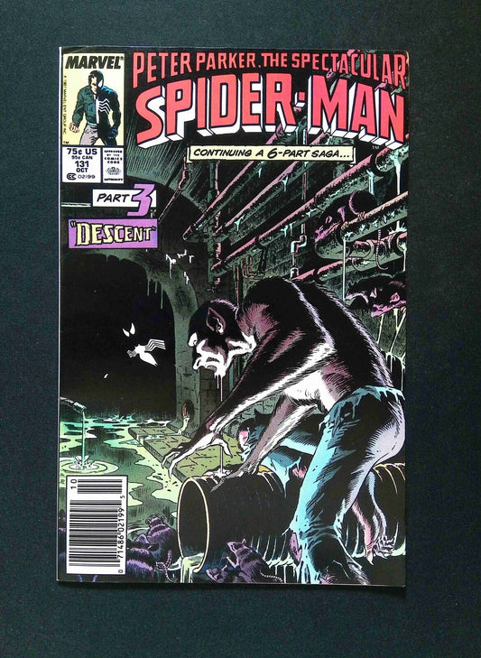 Spectacular Spider-Man #131N  Marvel Comics 1987 VF+ Newsstand Newsstand Variant