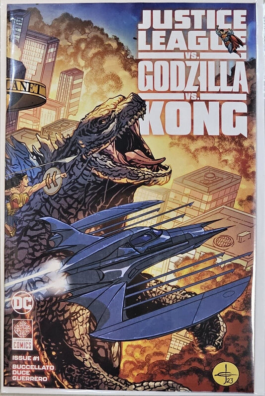 JUSTICE LEAGUE vs GODZILLA vs KONG #1A DC COMICS 2023 NM