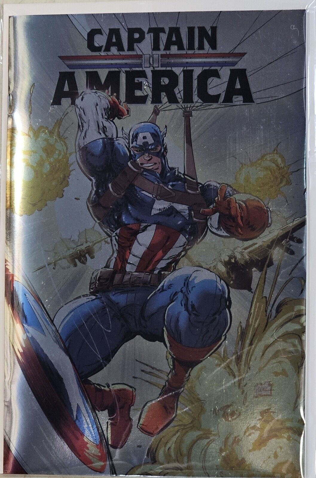 CAPTAIN AMERICA #1 KAARE ANDREWS FOIL VARIANT MARVEL COMICS 2023 NM