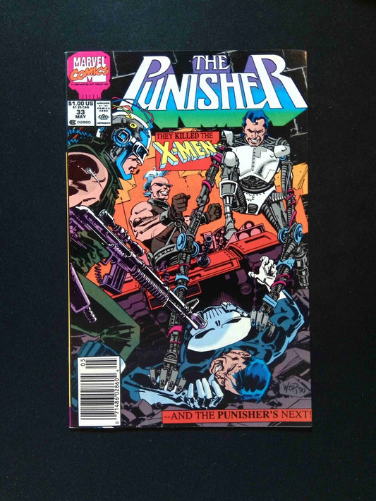 Punisher #33  MARVEL Comics 1990 VF+ NEWSSTAND