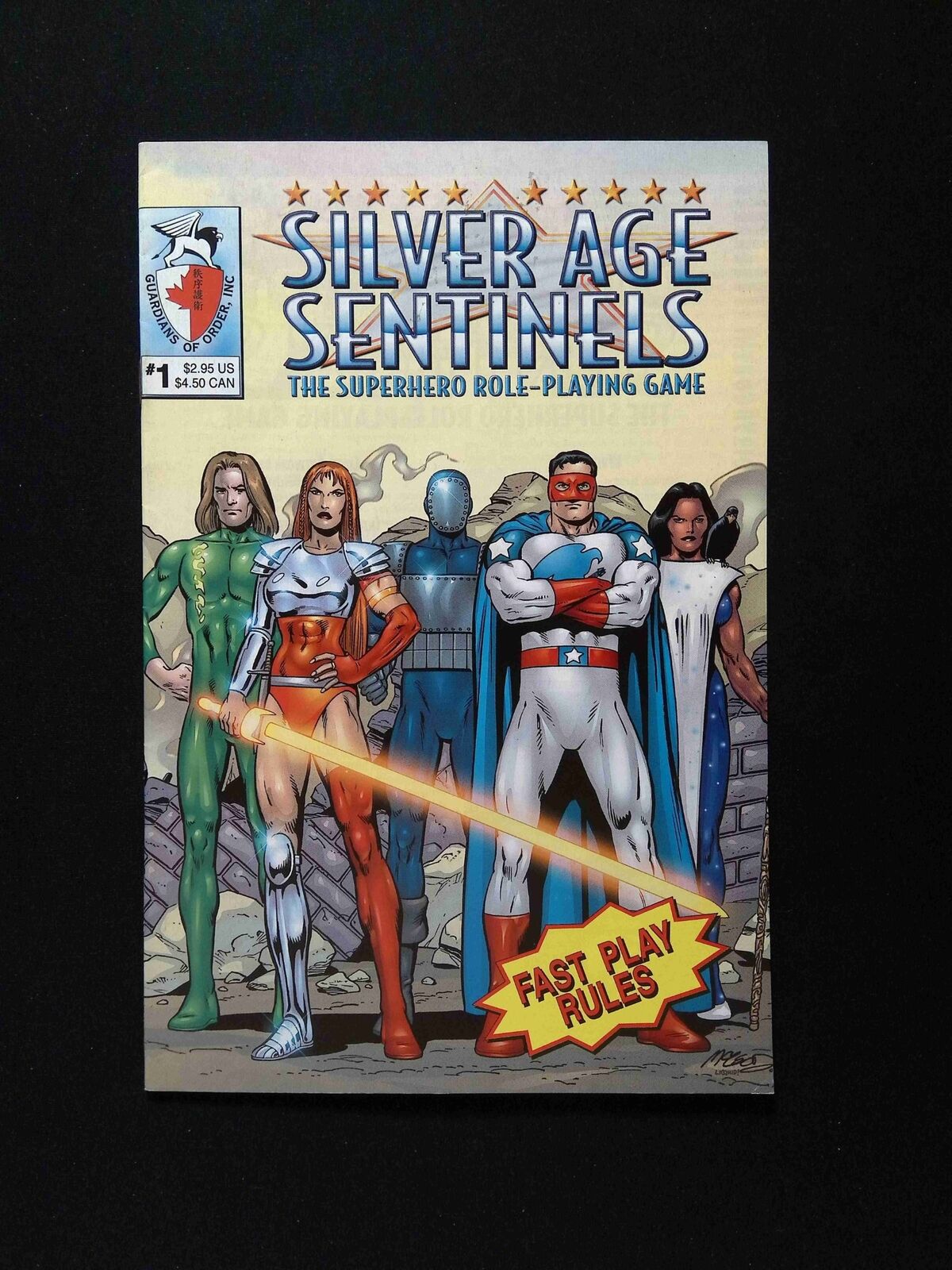 Silver Age Sentinels Fast Play Rules #1  GUARDIANS OF ORDER Comics 2002 VF+