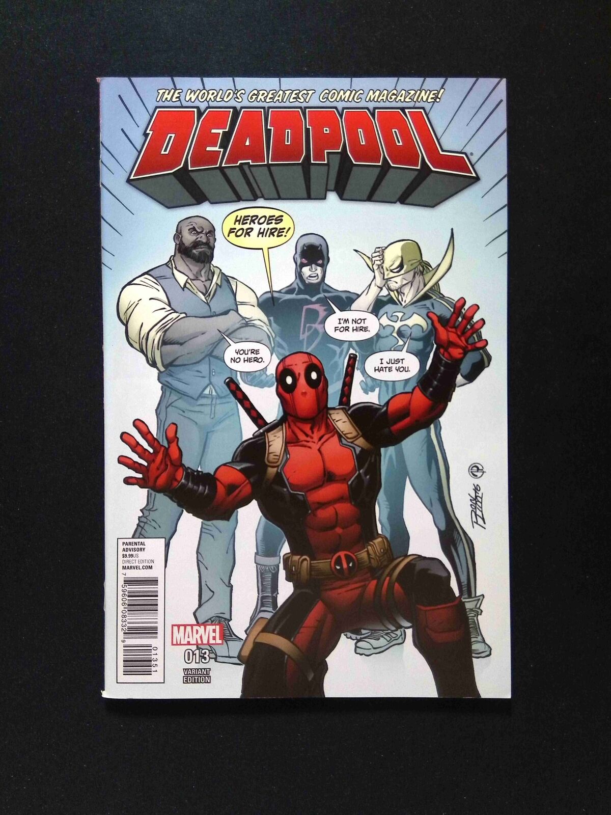 Deadpool #13C (4TH SERIES) MARVEL Comics 2016 VF+  Lim Variant