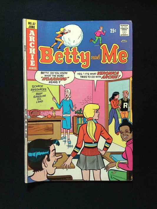 Betty and Me #57  Archie Comics 1974 FN-