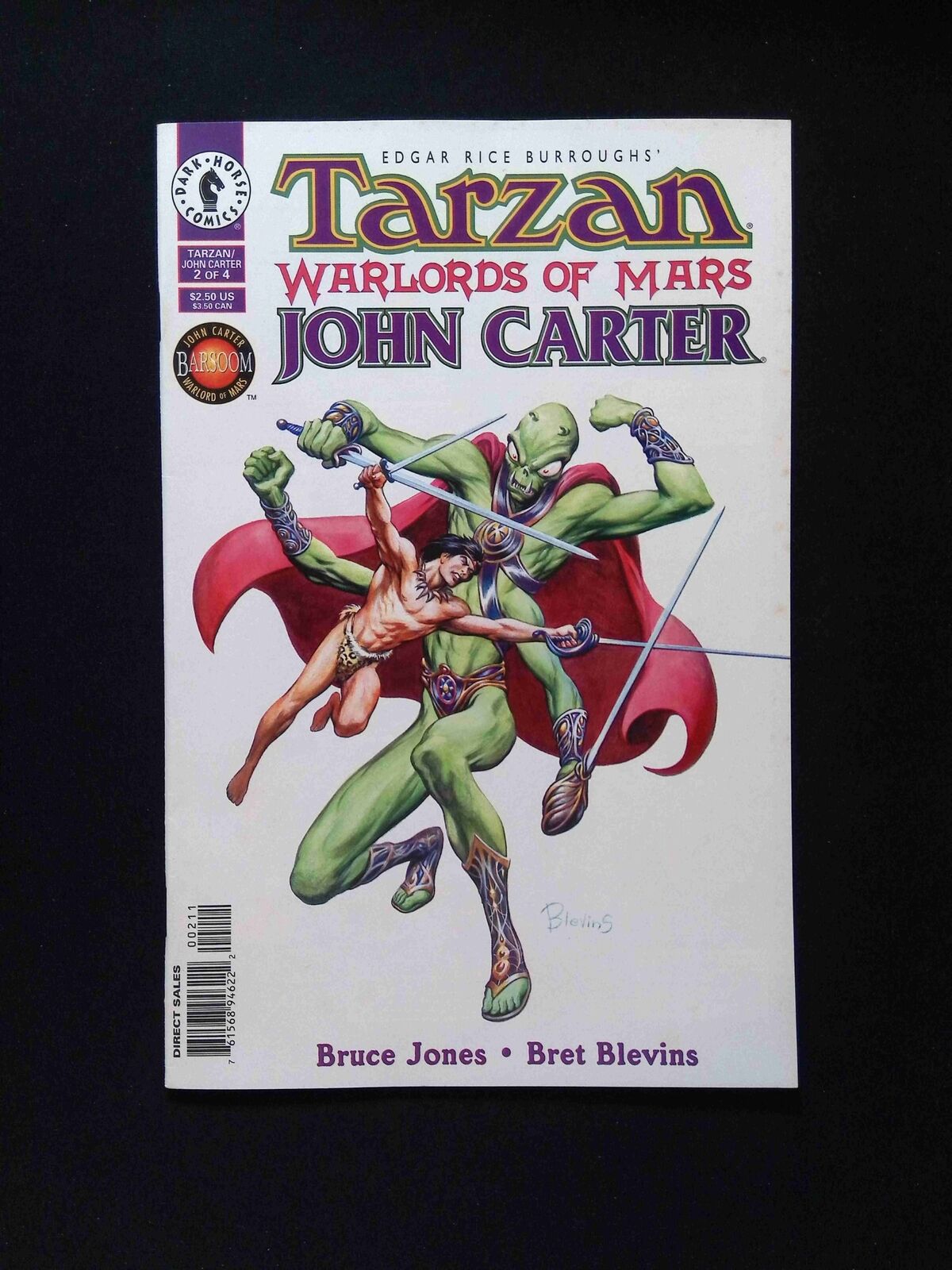 Tarzan John Carter Warlords of Mars #2  Dark Horse Comics 1996 VF
