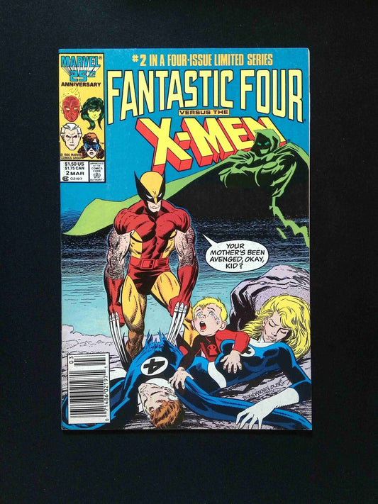 Fantastic Four vs. X-Men #2  Marvel Comics 1987 VF/NM Newsstand
