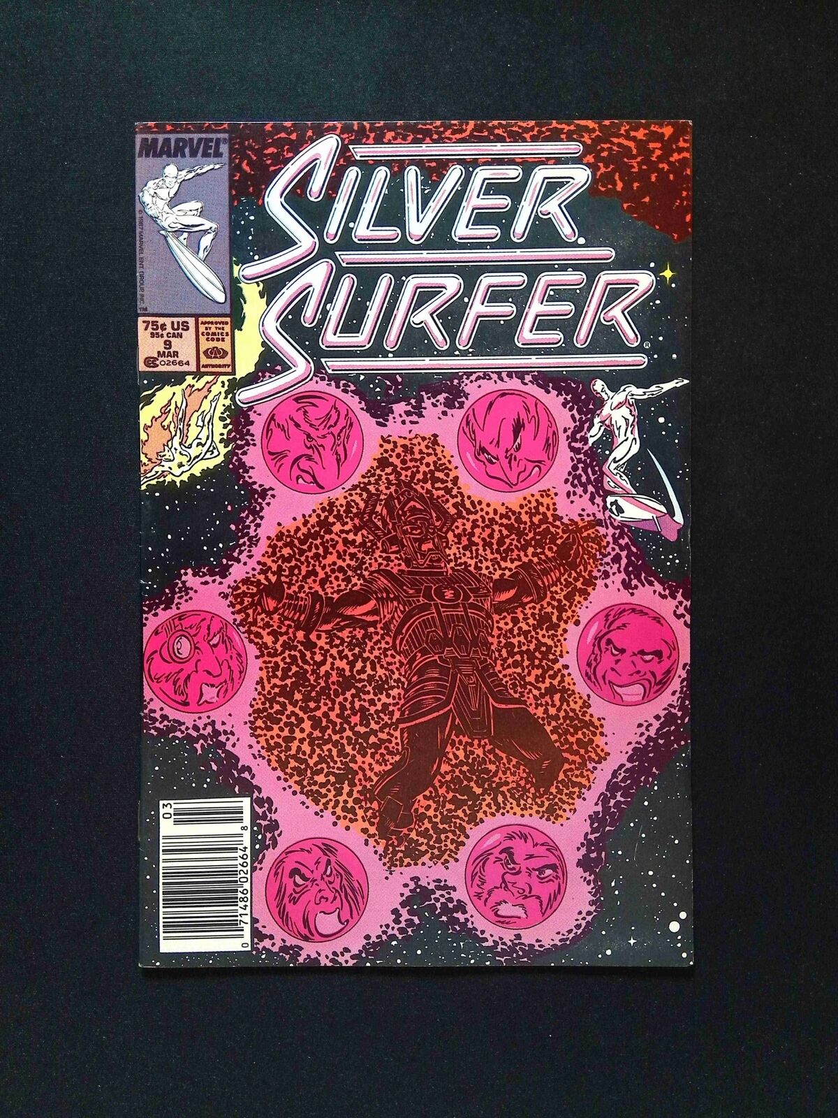 Silver Surfer #9 (2nd Series) Marvel Comics 1988 FN/VF Newsstand