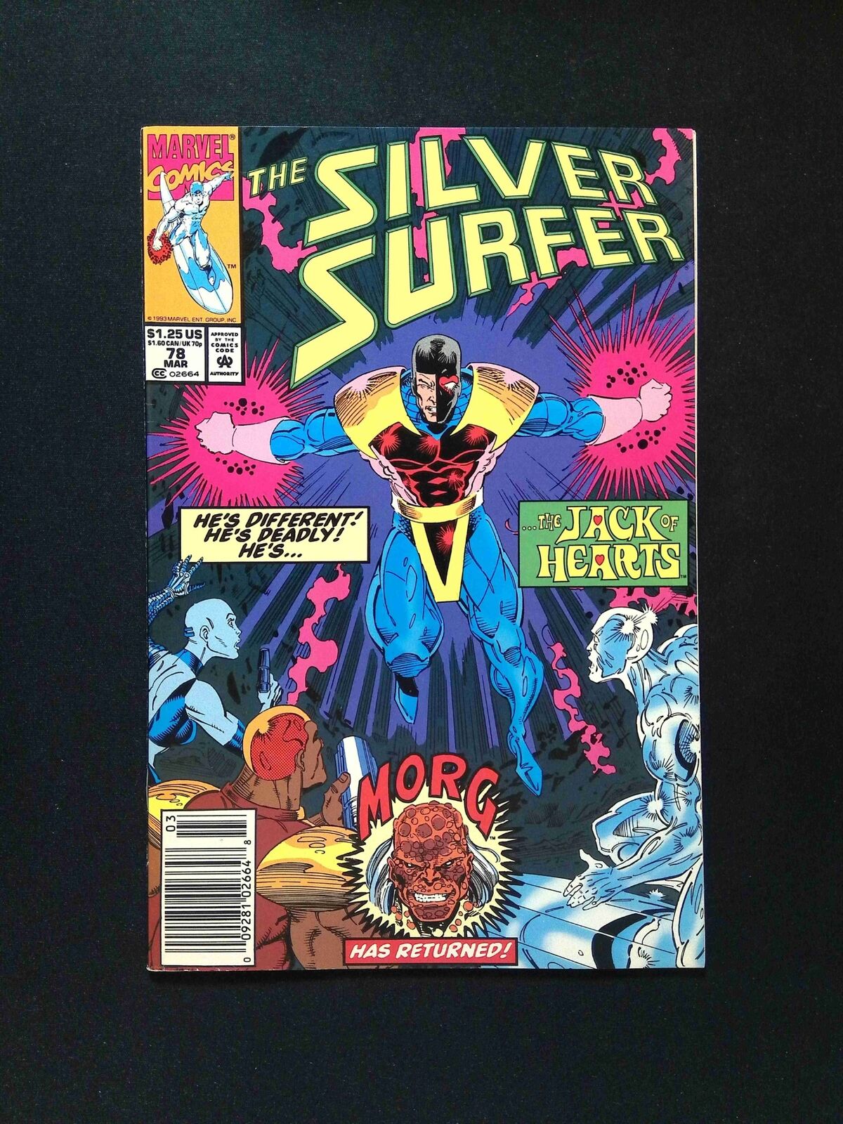 Silver Surfer #78 (2nd Series) Marvel Comics 1993 VF+ Newsstand