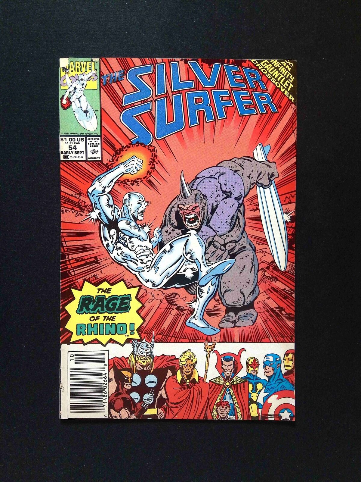 Silver Surfer #54 (2nd Series) Marvel Comics 1991 FN Newsstand