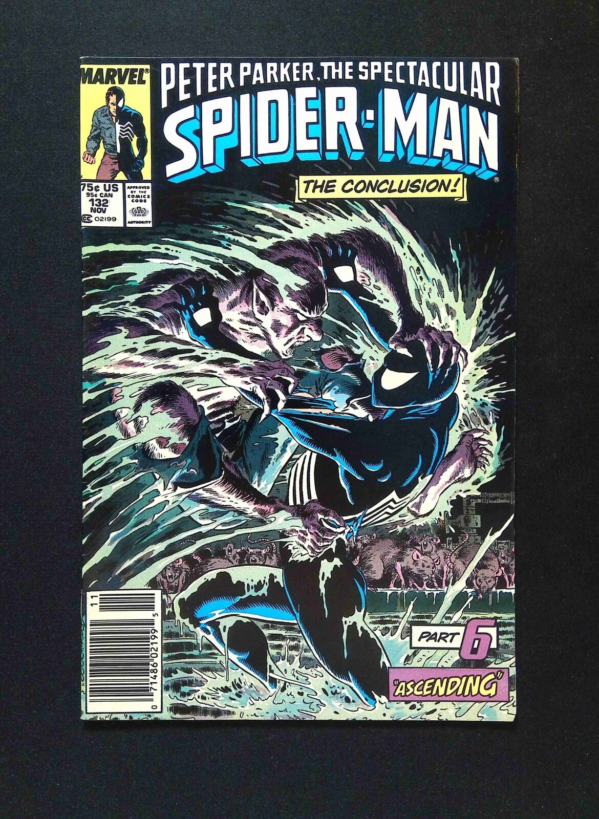 Spectacular Spider-Man #132  MARVEL Comics 1987 VF- NEWSSTAND