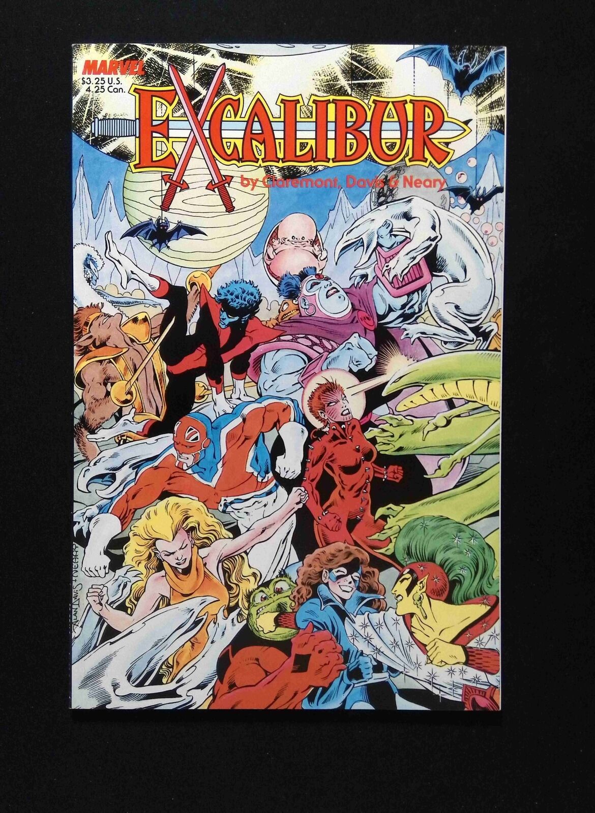 Excalibur the Sword is Drawn #1D  MARVEL Comics 1987 VF+  VARIANT COVER