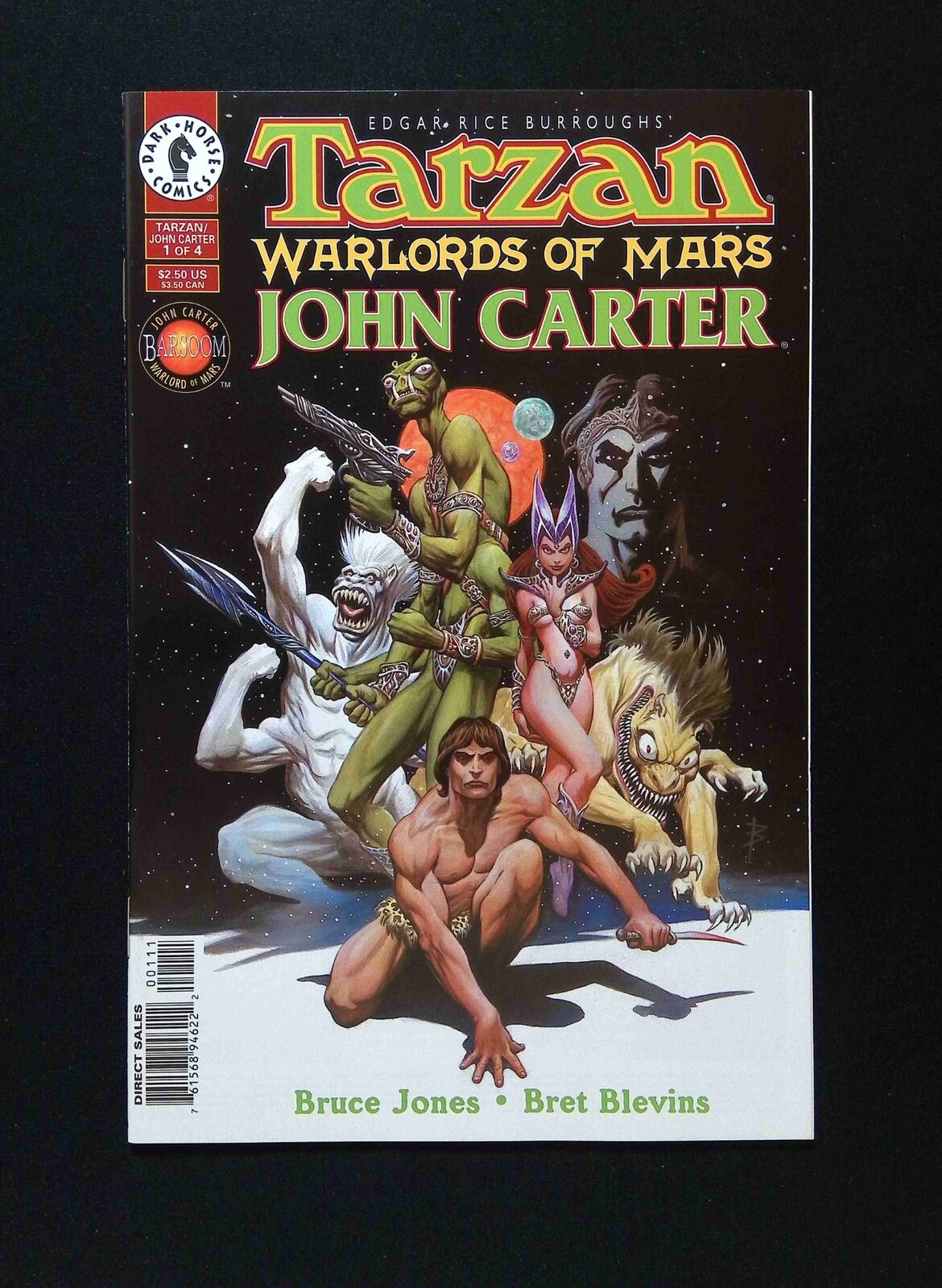 Tarzan Warlords of Mars John Carter #1  DARK HORSE Comics 1996 NM