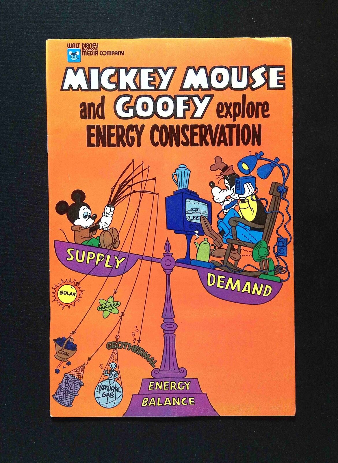 Mickey Mouse and Goofy Explore Energy Conservation #0  WALT DISNEY 1978 FN/VF