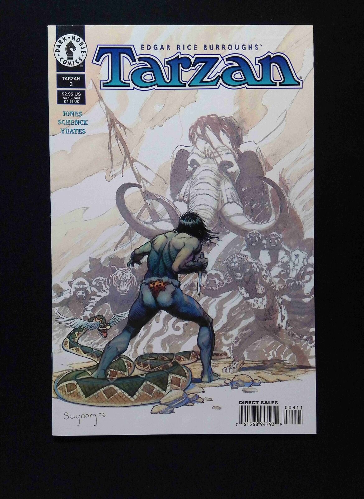 Tarzan #3  DARK HORSE Comics 1996 VF/NM