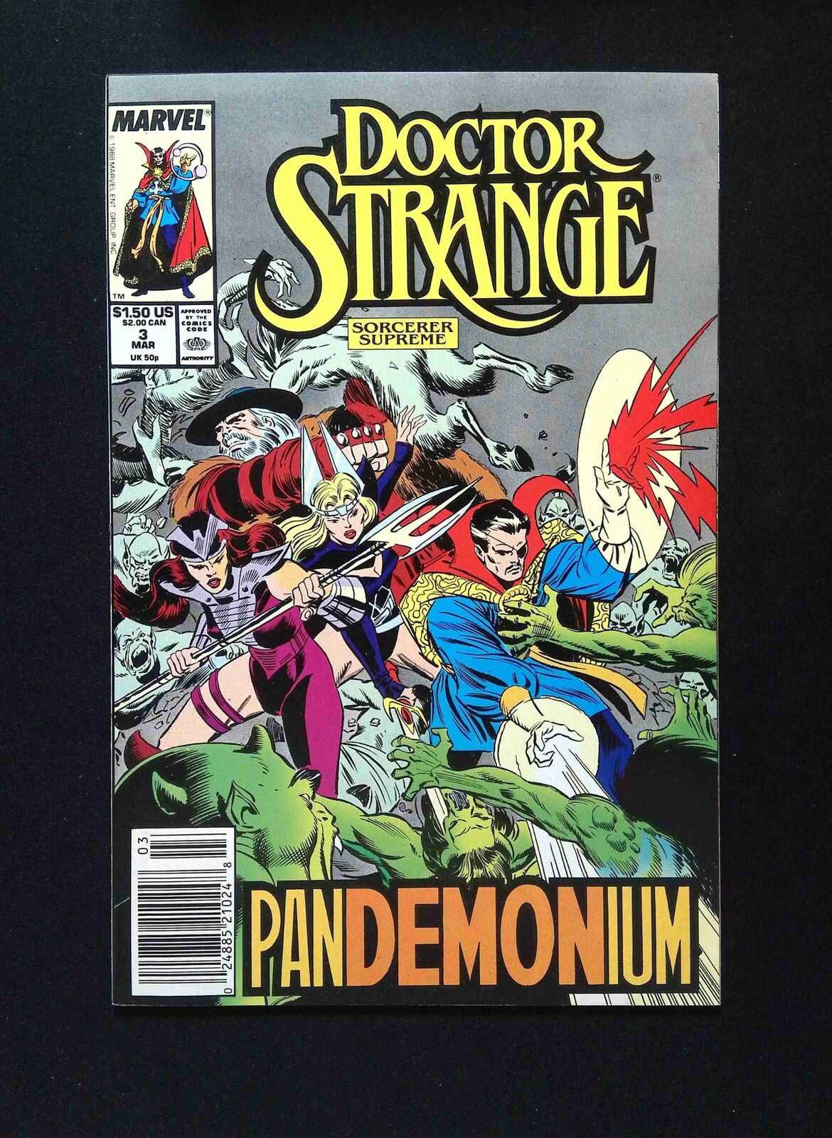 Doctor Strange #3 (3RD SERIES ) MARVEL Comics 1989 VF+ NEWSSTAND