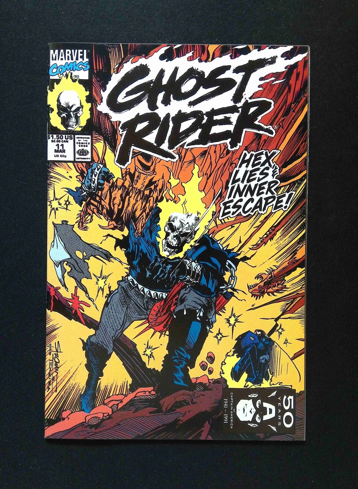 Ghost Rider #11 (2ND SERIES) MARVEL Comics 1991 VF/NM