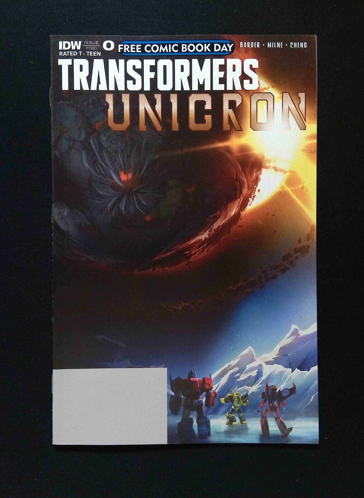 Transformers Unicron #0  IDW Comics 2018 VF+  FCBD