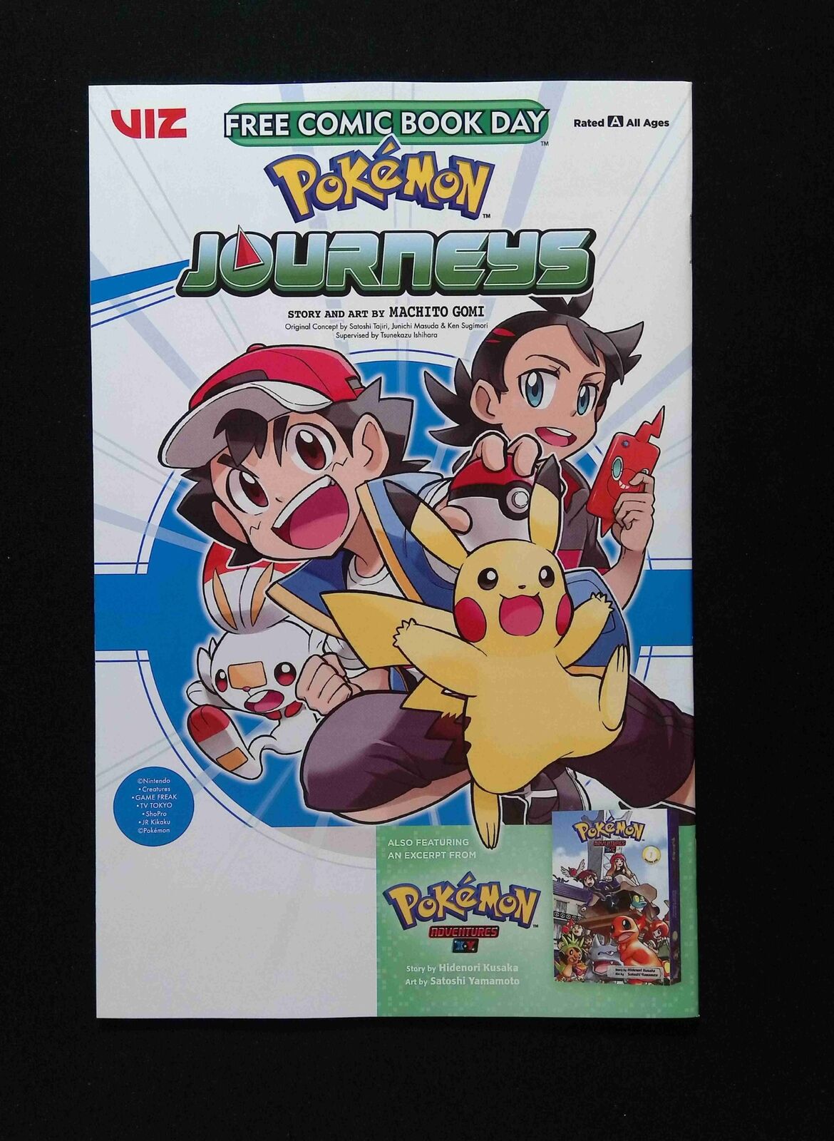 Pokemon Journeys Pokemon Adventures Xy FCBD  #0  VIZ MEDIA LLC Comics 2022 NM+