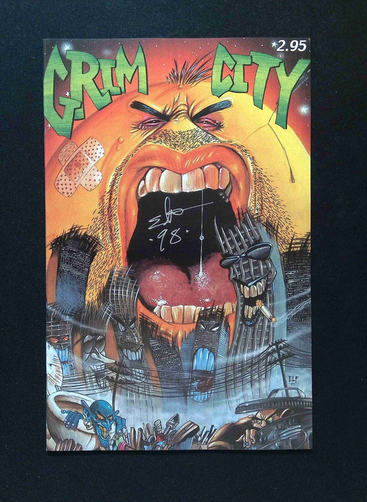 Grim City #1  MONGREL Comics 1997 NM  SIGNED BY ELF