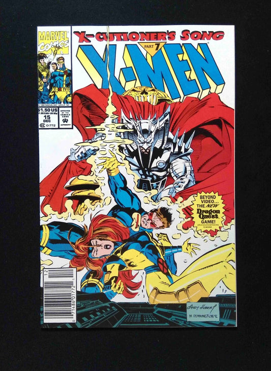X-Men #15  MARVEL Comics 1992 VF/NM NEWSSTAND