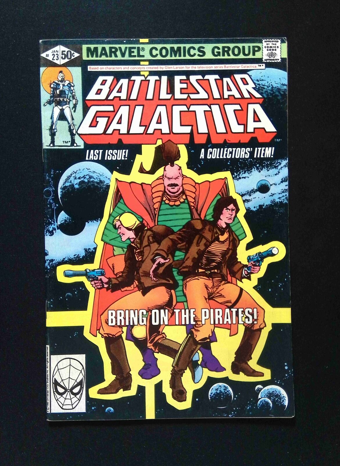 Battlestar Galactica #23  MARVEL Comics 1981 FN/VF  WHITMAN VARIANT