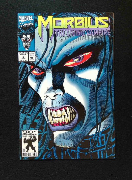 Morbius The Living  Vampire #2  MARVEL Comics 1992 VF+