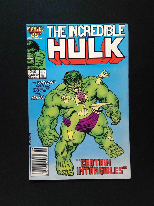 Incredible Hulk #323  MARVEL Comics 1986 FN/VF NEWSSTAND