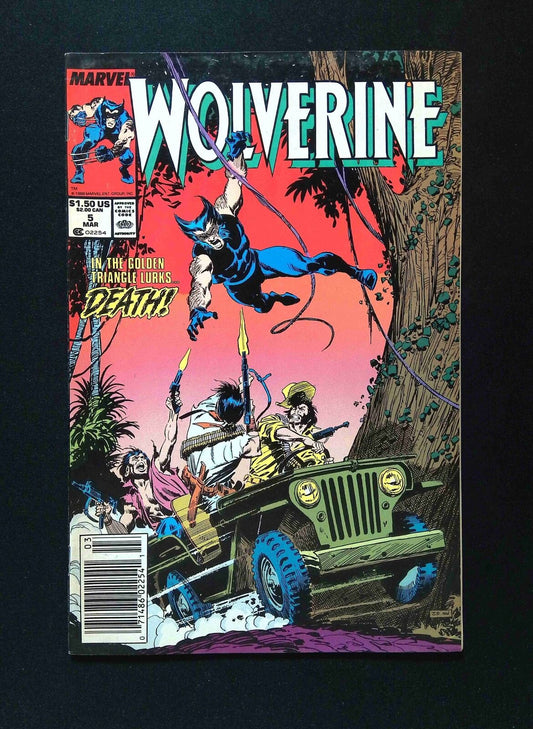 Wolverine  #5  MARVEL Comics 1989 VF+ NEWSSTAND