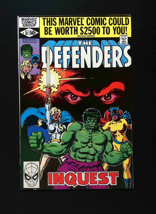 Defenders #87  MARVEL Comics 1980 VF+  WHITMAN VARIANT