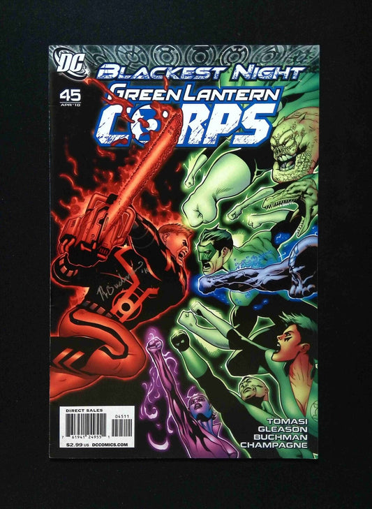 Green Lantern Corp #45  DC Comics 2010 VF+  Signed By REBECCA BUCHMAN