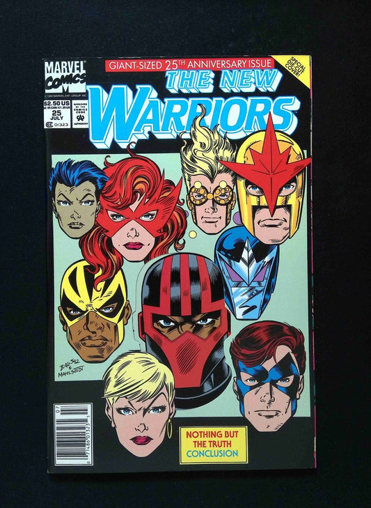 New Warrior #25  MARVEL Comics 1992 VF+ NEWSSTAND