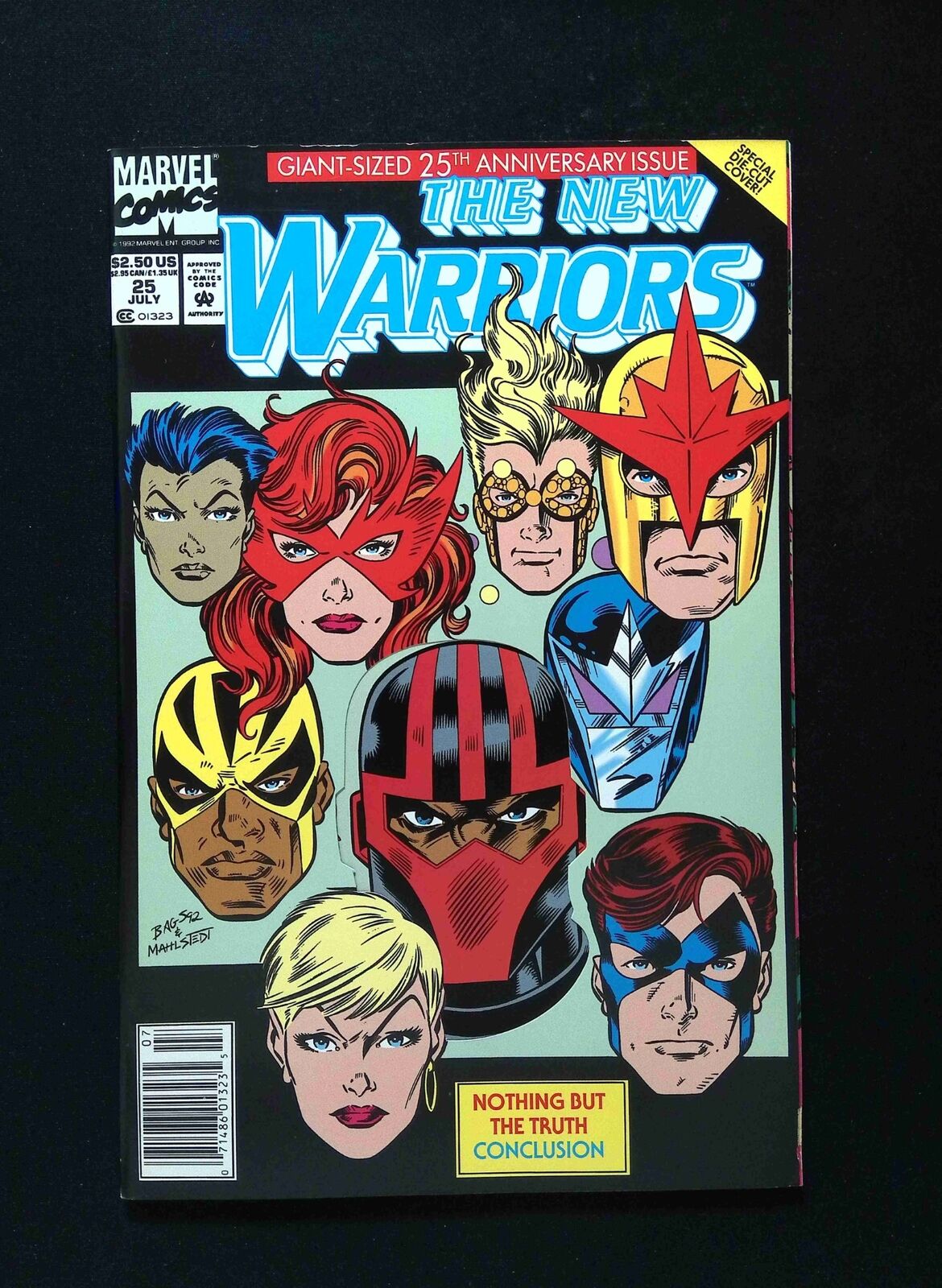 New Warrior #25  MARVEL Comics 1992 FN/VF NEWSSTAND