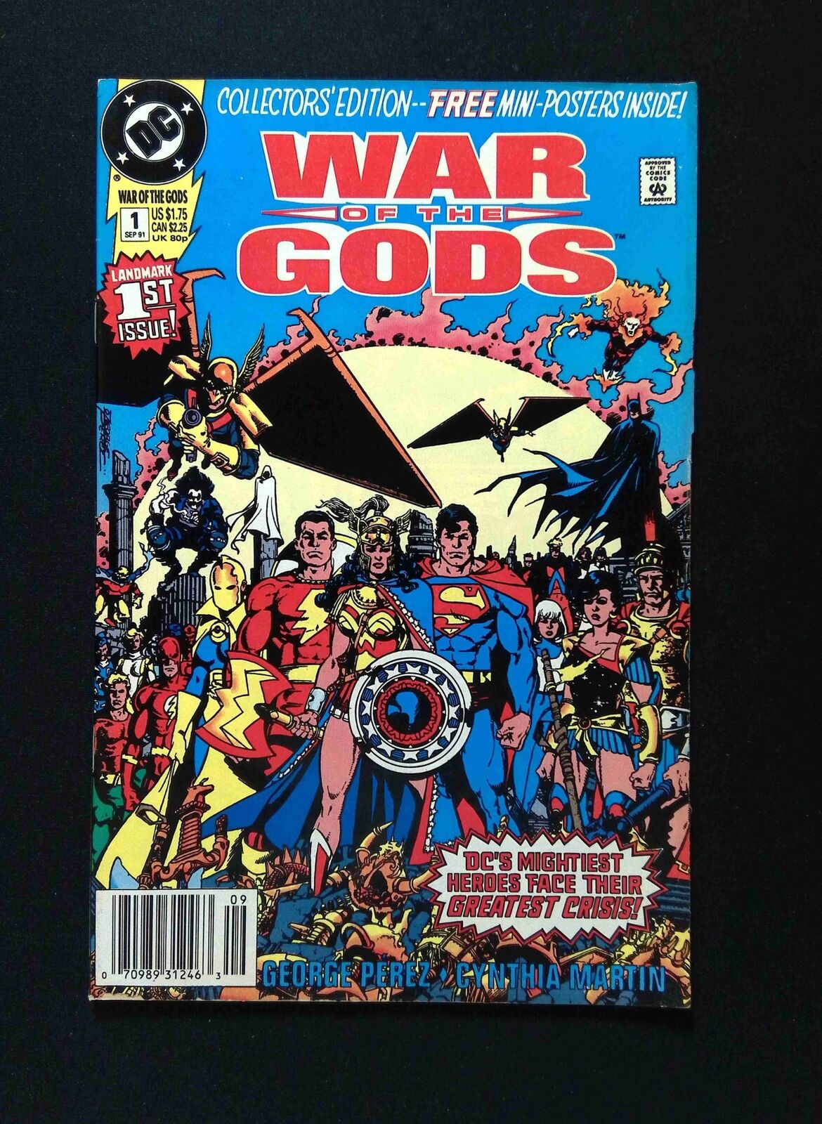 War of the Gods #1  DC Comics 1991 VF+ NEWSSTAND