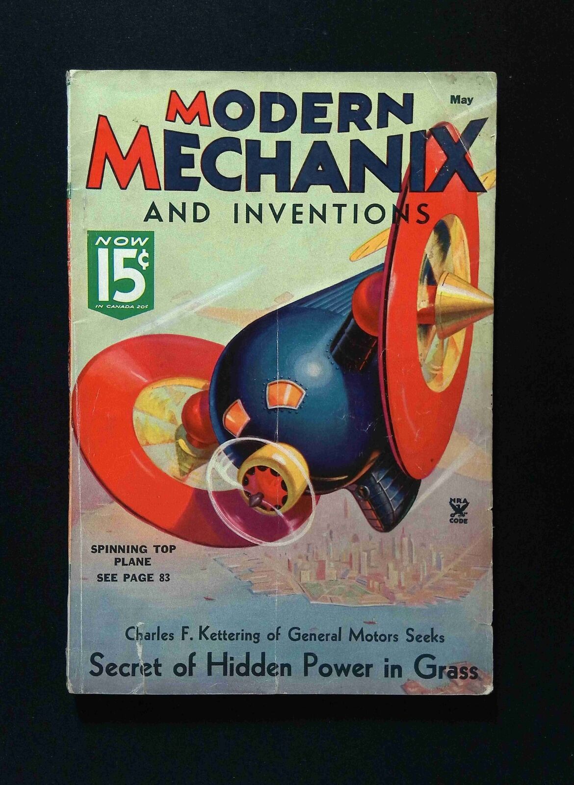 Modern Mechanix Hobbies and Inventions #1 (VOL.14) FAWCETT Comics 1935 VG/FN