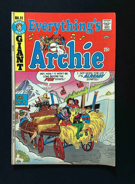 Everything's Archie #31  ARCHIE Comics 1974 FN