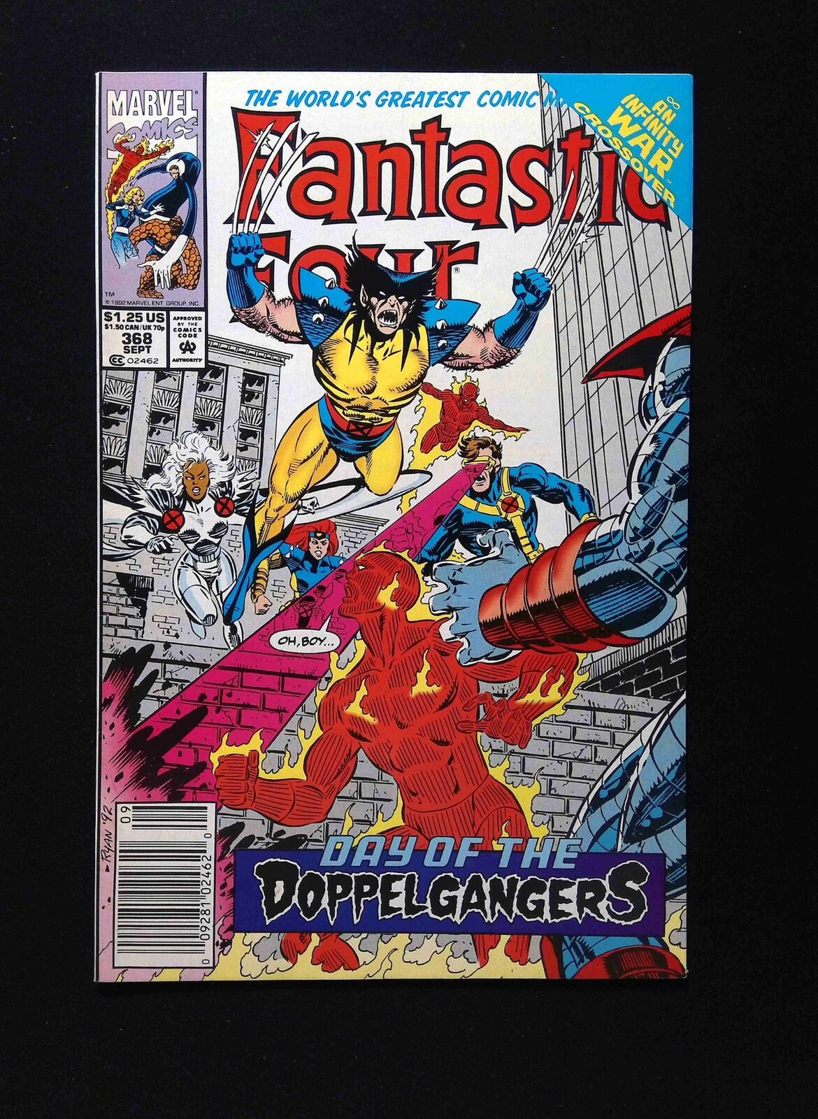 Fantastic Four #368  MARVEL Comics 1992 VF NEWSSTAND