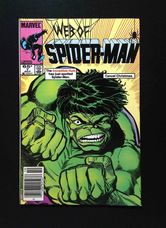 Web of Spider-Man #7  MARVEL Comics 1985 VF NEWSSTAND