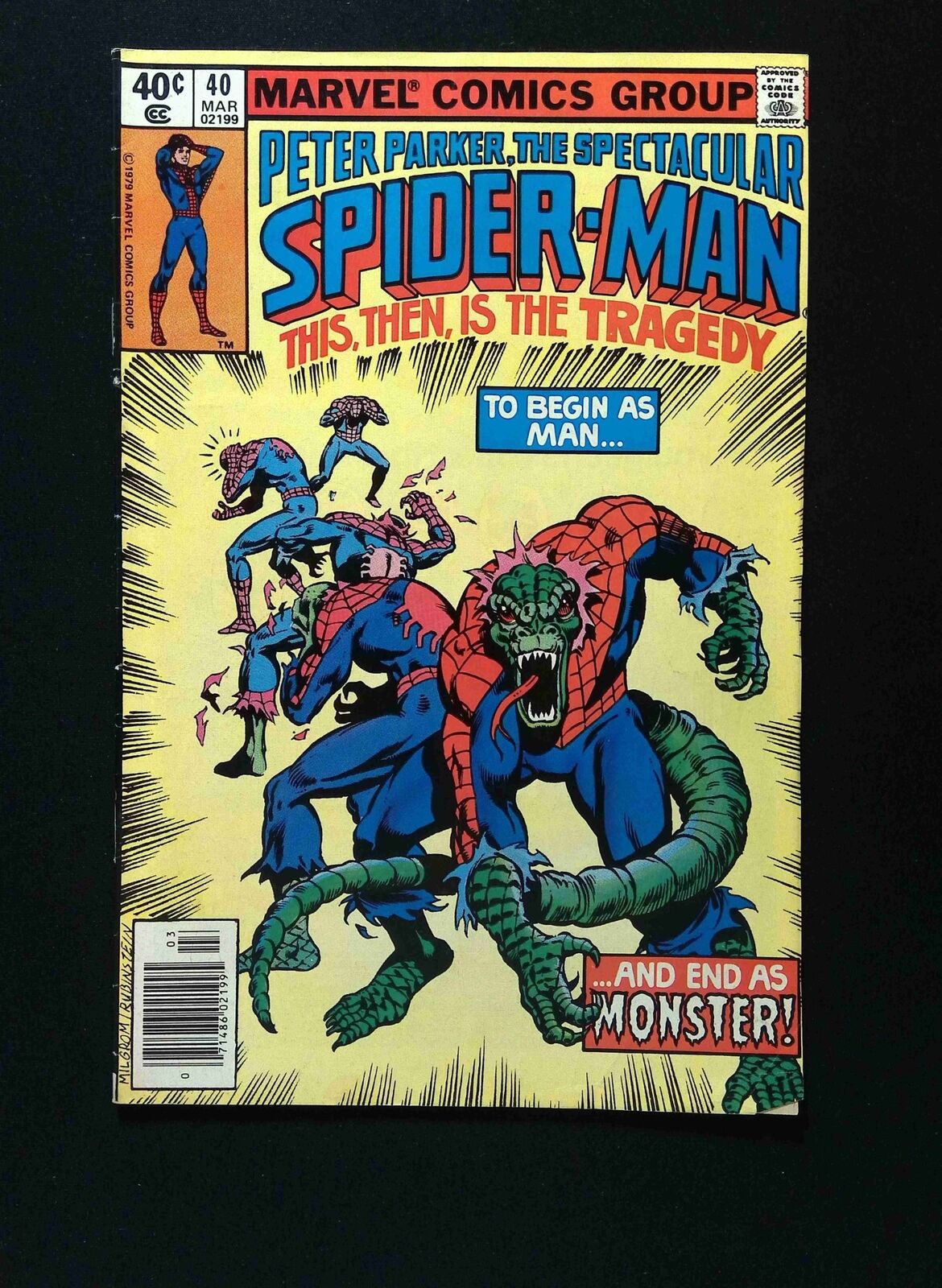 Spectacular Spider-Man #40  MARVEL Comics 1980 FN/VF NEWSSTAND