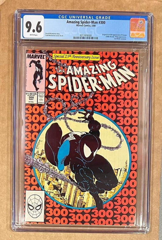 Amazing Spider-Man 300 Marvel 1988 CGC 9.6 NM+ - First Venom White Pages