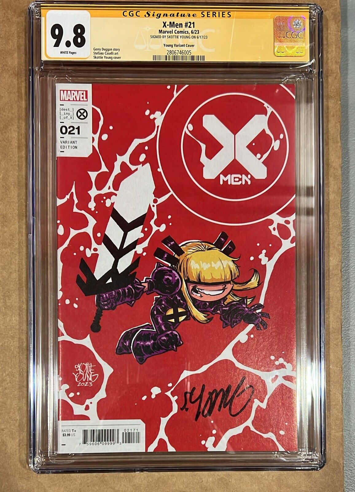 X-Men #21 Marvel 2023 Skottie Young Variant CGC SS 9.8 Signed by Skottie Young