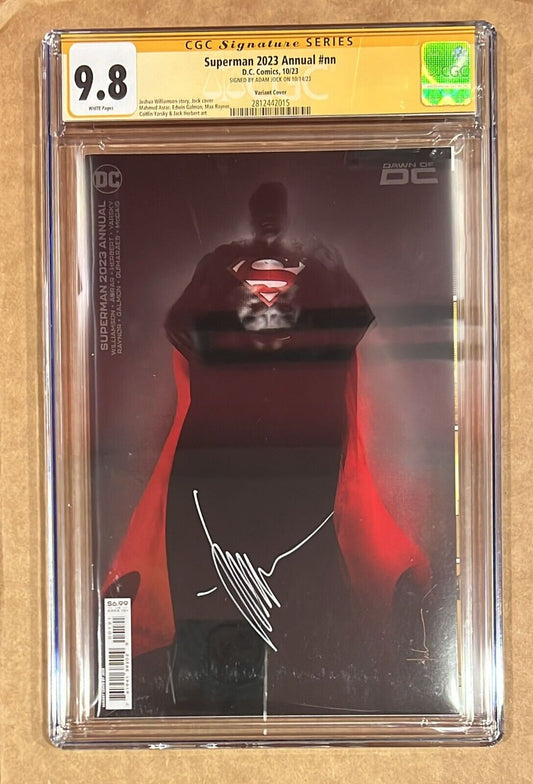 Superman 2023 Annual DC Comics Jock Variant CGC SS 9.8 Signed by Adam Jock